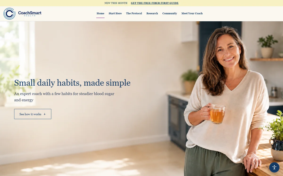 CoachSmart Health website preview